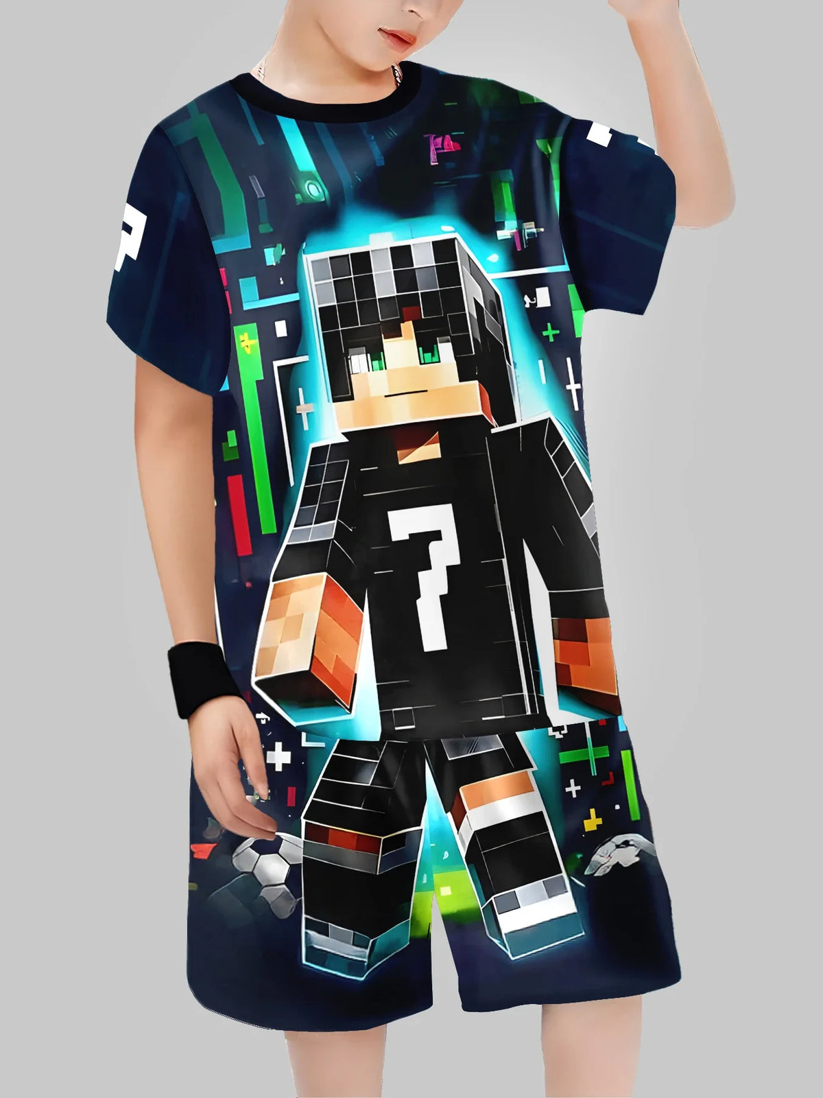 Boys' Block Character Print Short Sleeve T-Shirt
