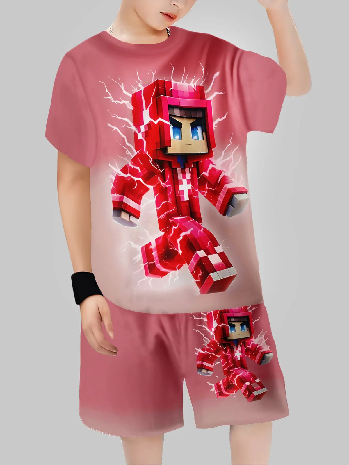 Boys' Block Character Print Short Sleeve T-Shirt