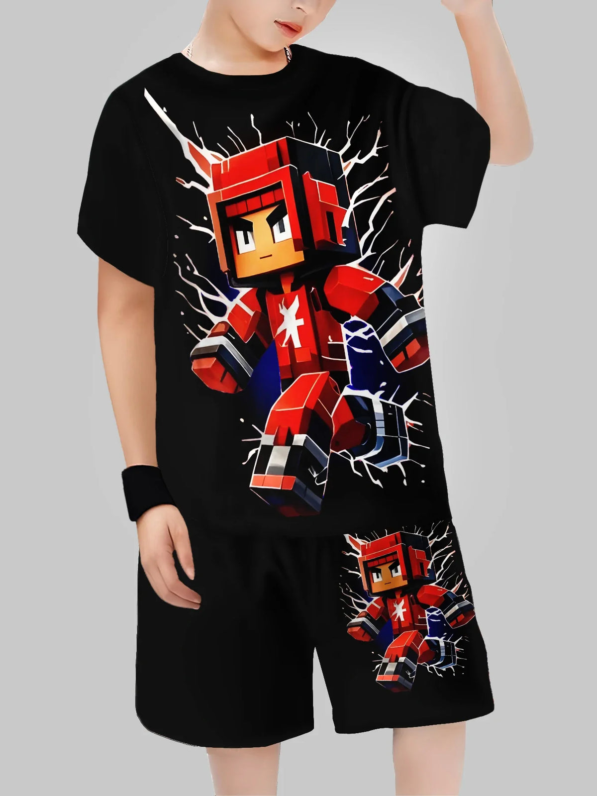 Boys' Block Character Print Short Sleeve T-Shirt