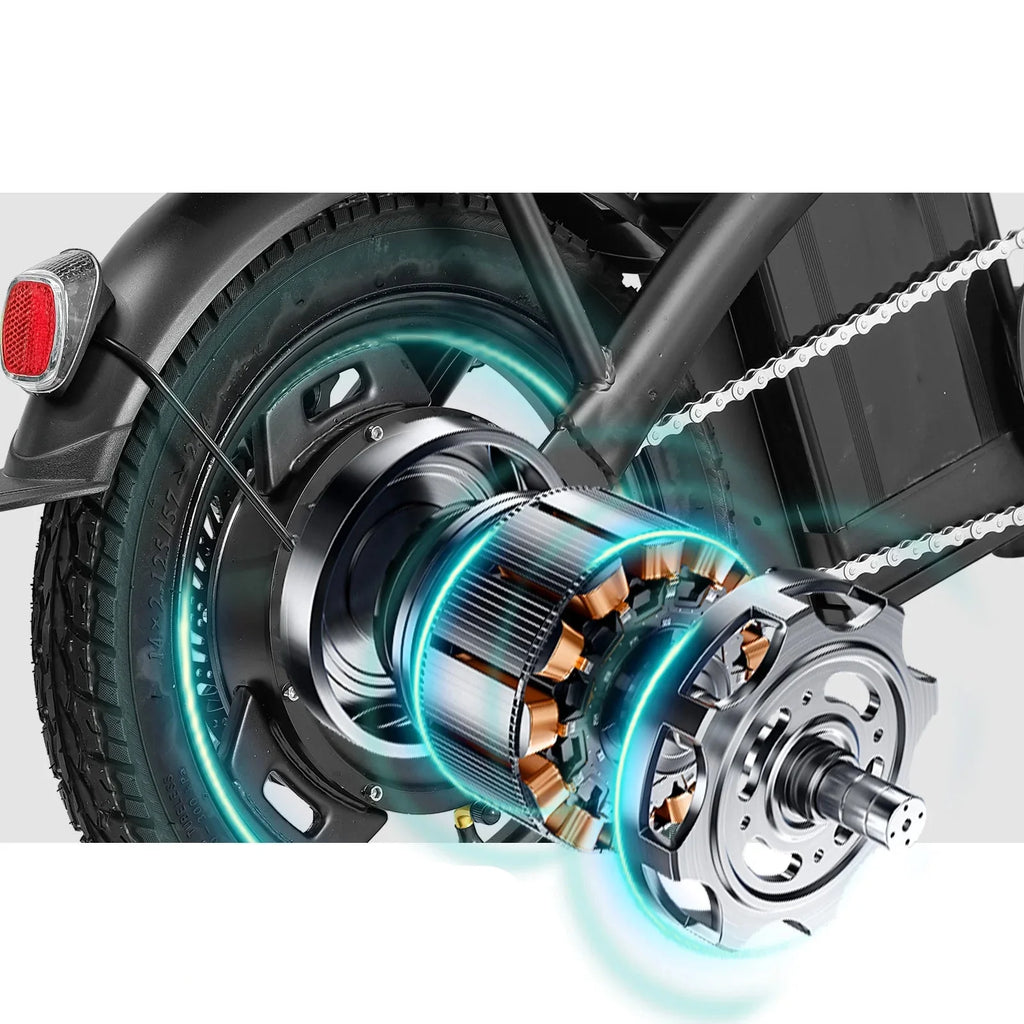 Adult Folding Electric Bike: High-Range & Removable Battery